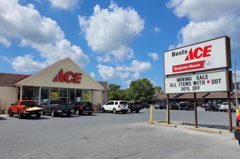 For more than 50 years, Bests’ Ace Hardware has been located near Five Points, outside Lewes. To make way for traffic improvements, the business is moving. There’s no specific closing date, but it will happen in the coming weeks. CHRIS FLOOD PHOTOS